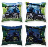 Povlak na polštářek Traktor blue svítící 40/40