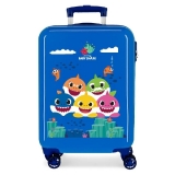 Cestovní kufr ABS Happy Family Baby Shark 55 cm