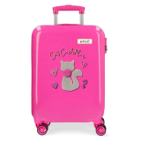 Cestovní kufr ABS Enso Cat Cuddler 55 cm