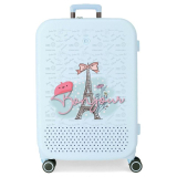 Cestovní kufr ABS Enso Bonjour blue 70 cm