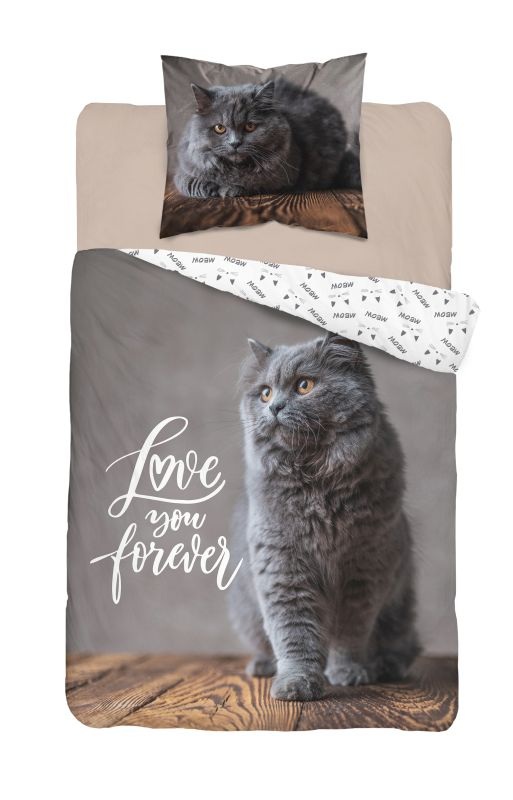 Povlečení Kočka Love 140/200