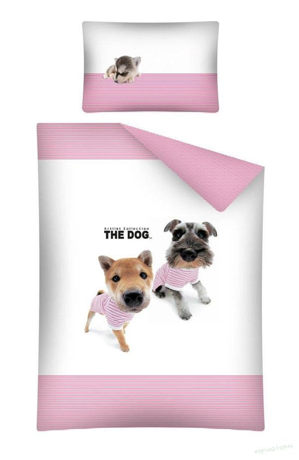 Povlečení do postýlky The Dog Námořníci růžová 100/135