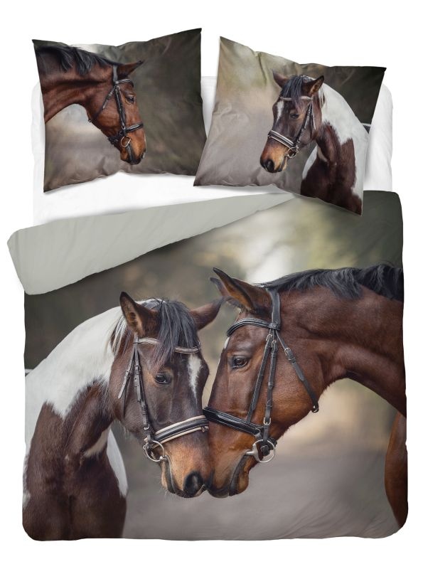 Francouzské povlečení 3D Koně Love micro 220/200