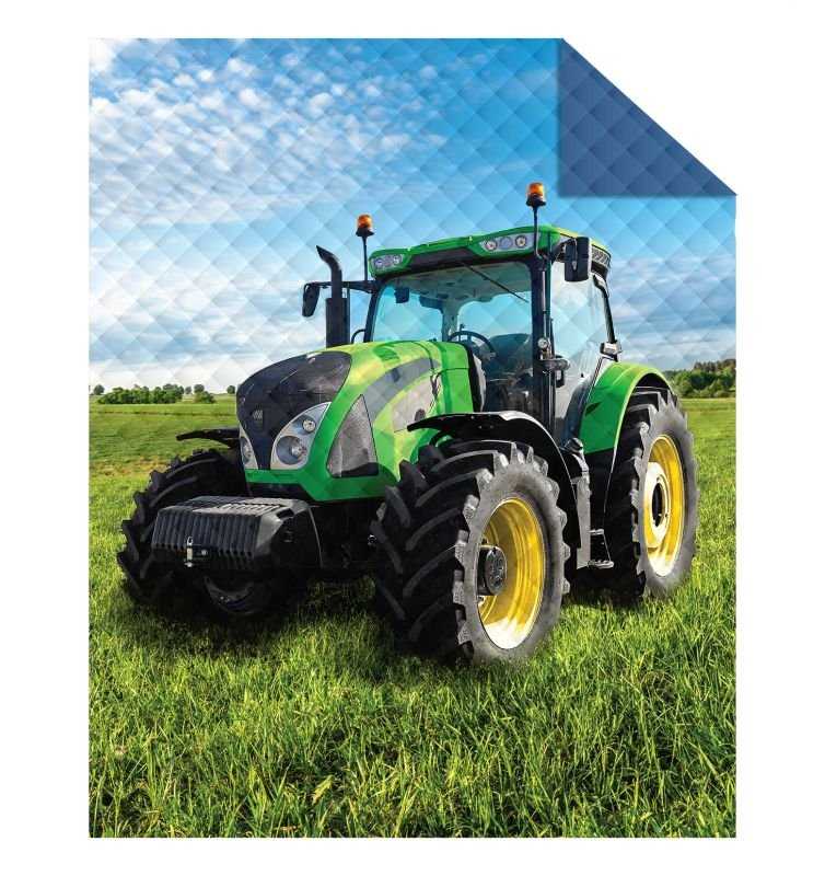 Přehoz na postel Traktor green 170/210