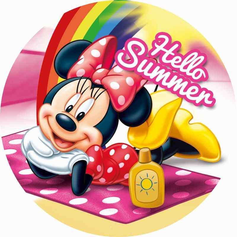 Tvarovaná osuška Minnie Summer micro 120 cm