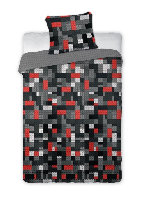 Povlečení Kostky grey 140/200