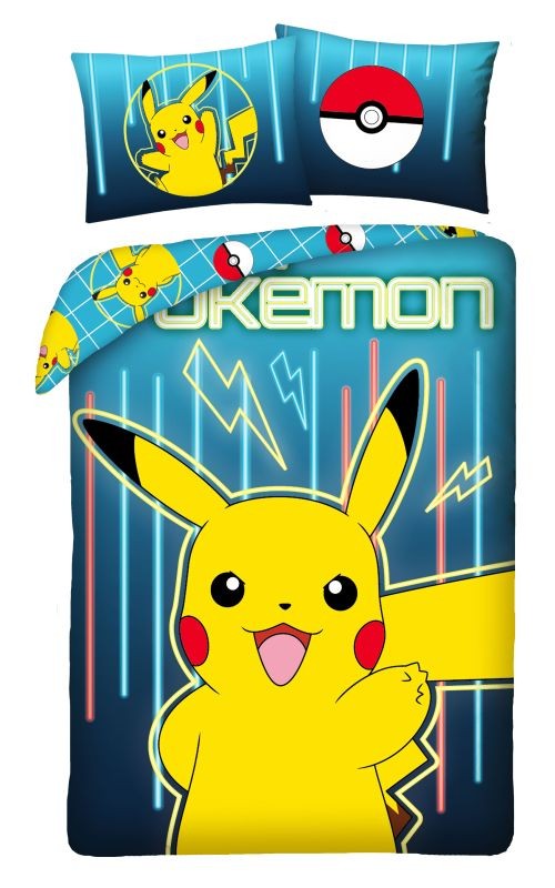 Povlečení Pokémon Pikachu blesky 140/200