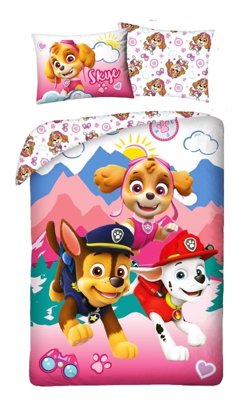 Povlečení Paw Patrol pink 140/200