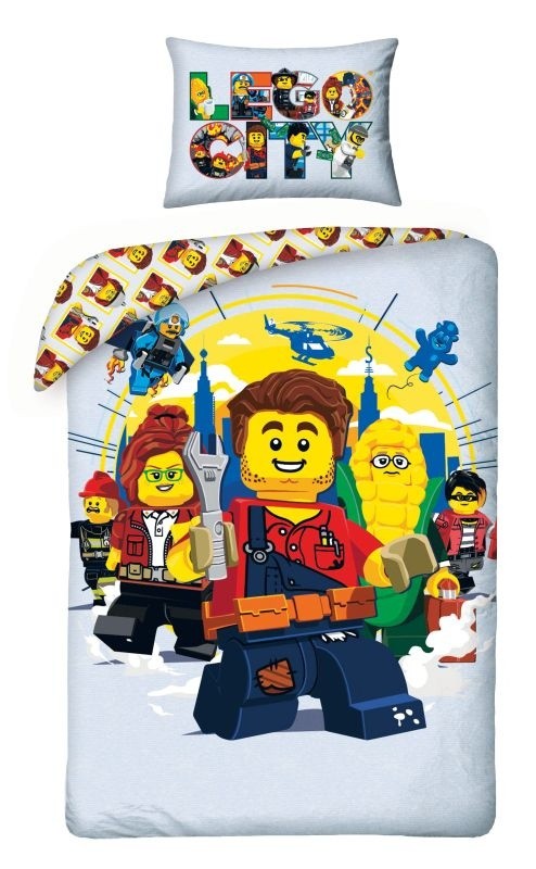 Povlečení Lego City grey 140/200