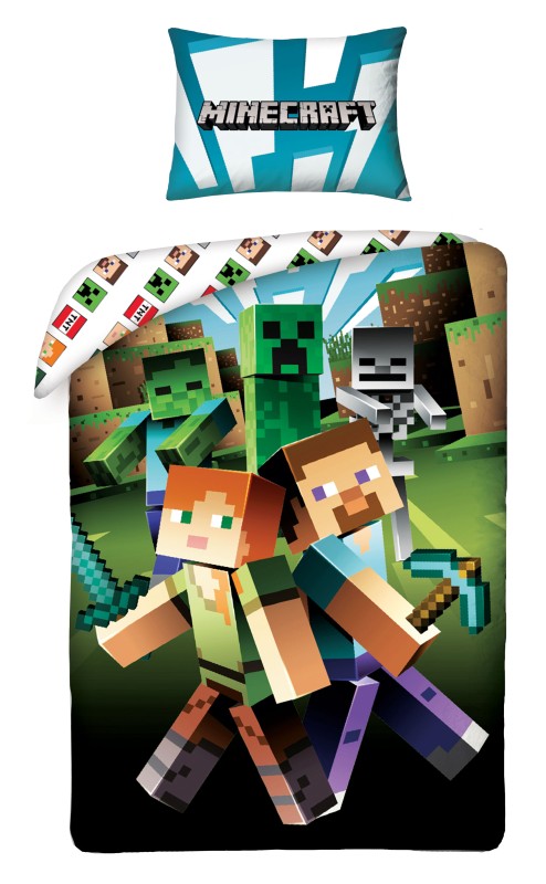 Povlečení Minecraft zombie 140/200