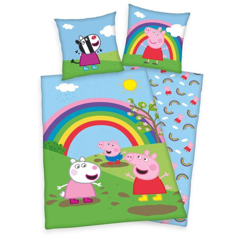 Povlečení Peppa Pig duha 140/200