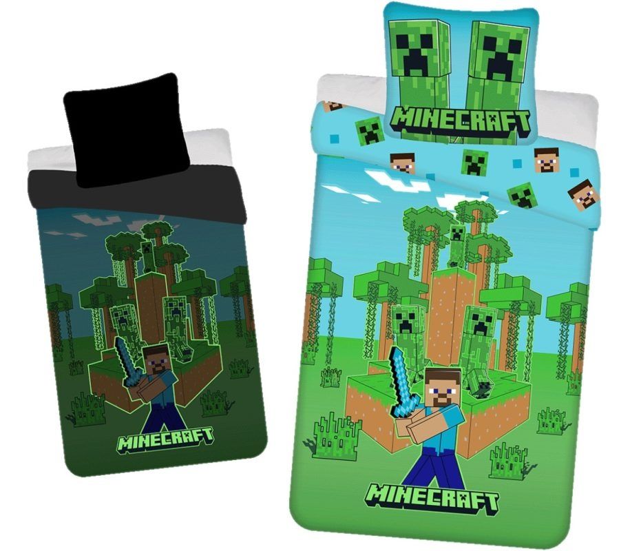 Povlečení Minecraft Jungle Fight svítící 140x200, 70x90