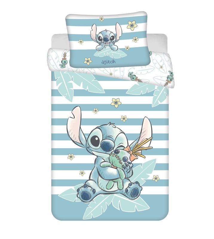Povlečení do postýlky Lilo and Stitch Tropical Hugs baby 100x135