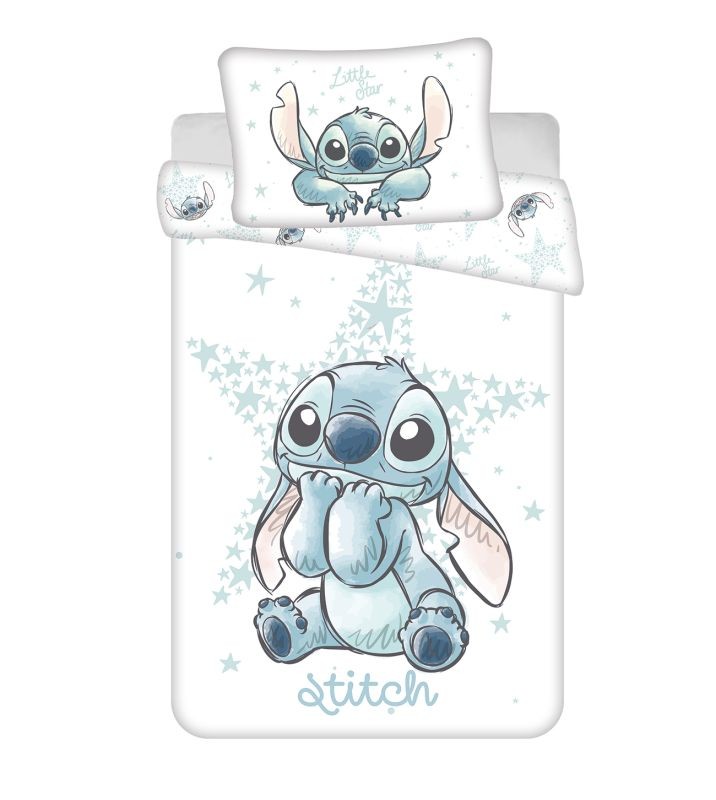 Povlečení do postýlky Lilo and Stitch White Star baby 100/135
