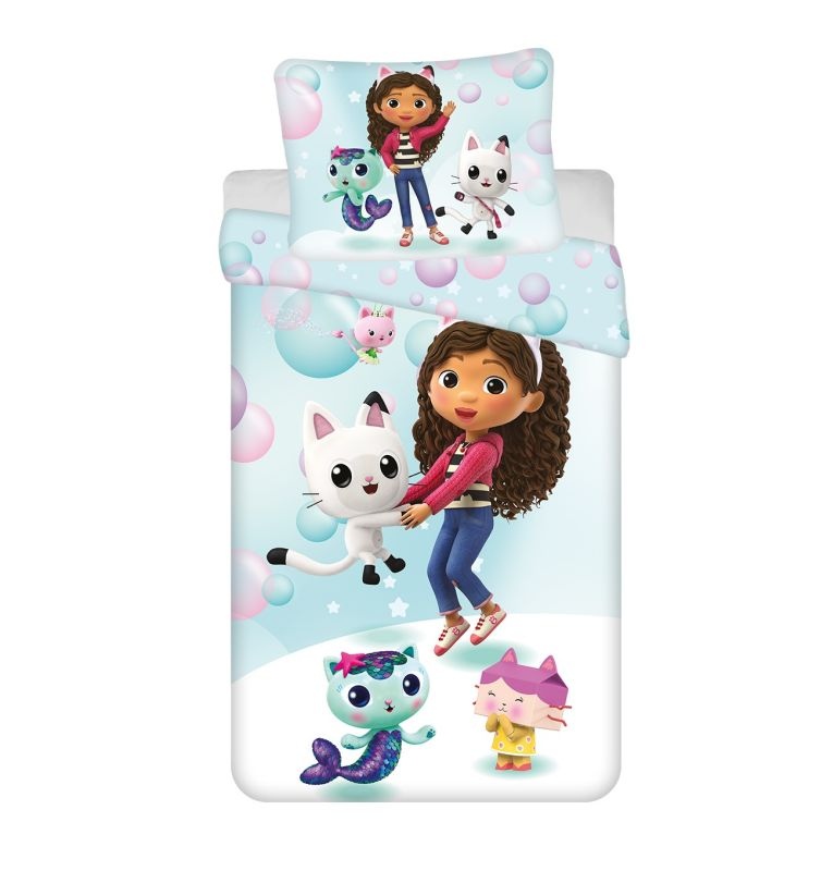 Povlečení Gábinin kouzelný domek Bubbles micro 140x200