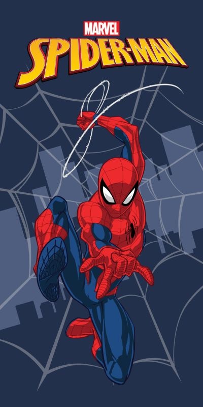 Osuška Micro Spiderman City Web 70x140