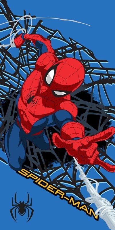 Osuška Micro Spiderman Web Shot 70x140