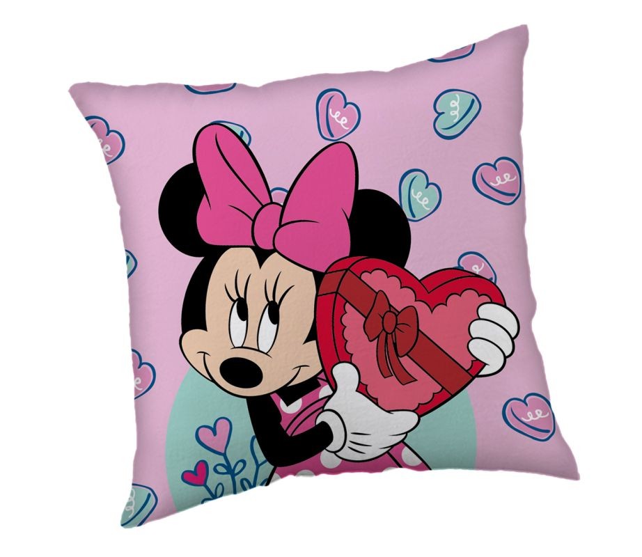 Mikroplyšový polštářek Minnie Purple 40/40