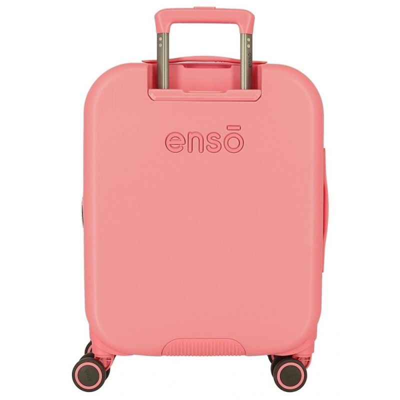 Cestovní kufr ABS Enso Bonjour coral 55 cm 