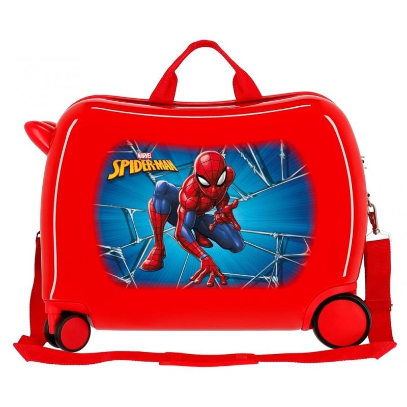 Dětský kufřík na kolečkách Spiderman Black MAXI