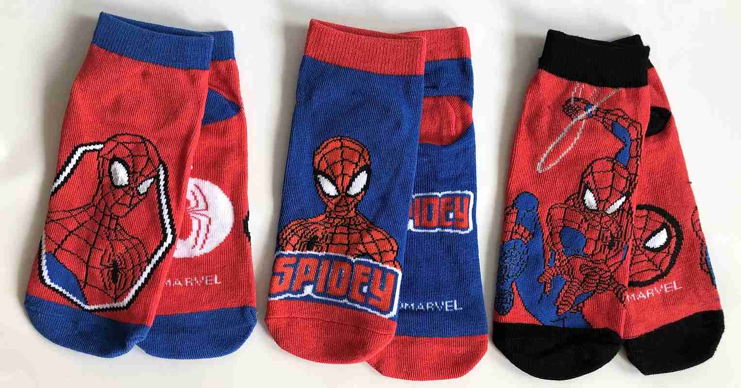 Kotníčkové ponožky 3v1 Spiderman 31-34