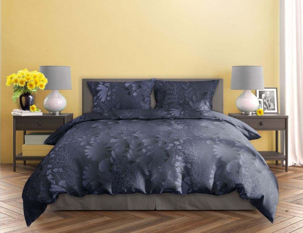 Francouzské povlečení bavlněný satén Milagro Verde 16 Květiny 220/200