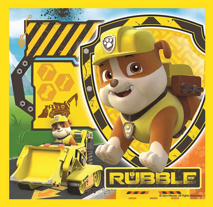 Puzzle Paw Patrol Chase, Marshal, Rubble 3v1