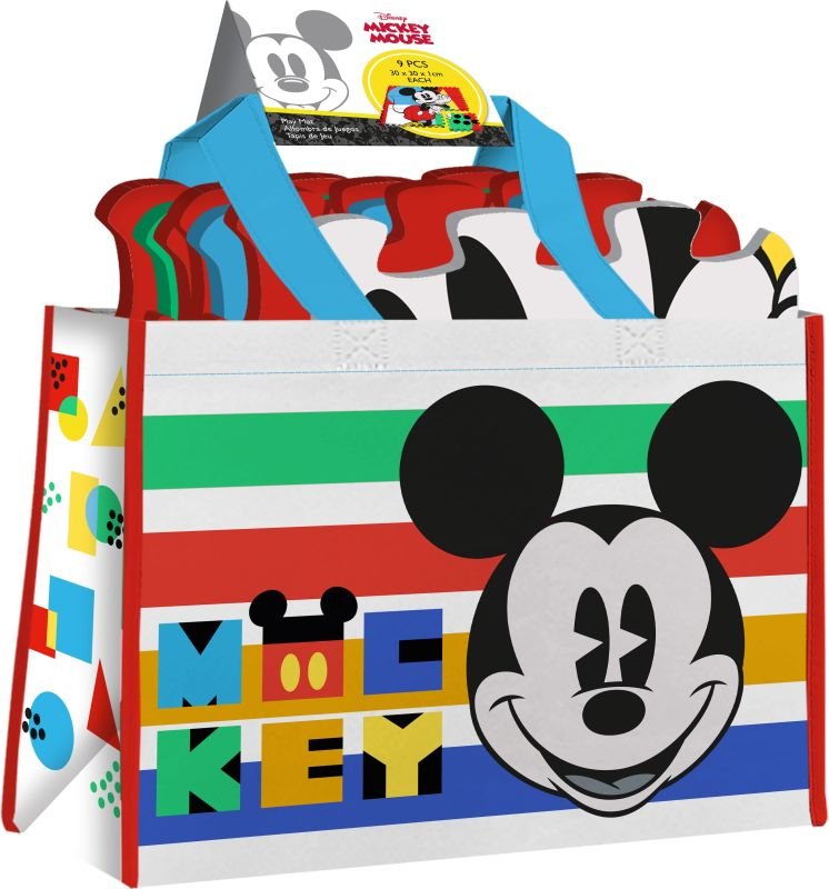 Podlahové pěnové puzzle Mickey 9 dílků v tašce