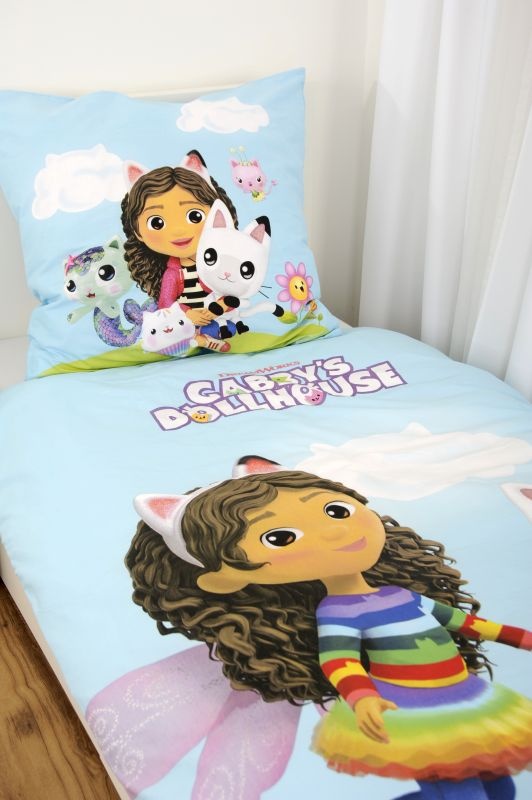 Povlečení Gábinin kouzelný domek blue 140/200