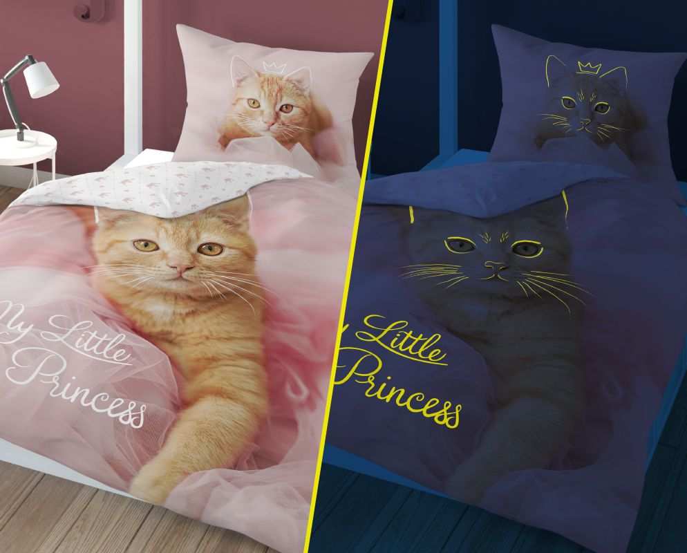 Povlečení Kotě Little Princess svítící 140/200