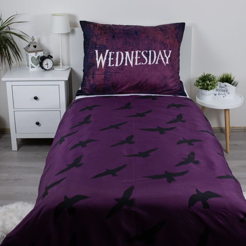 Povlečení Wednesday Raven micro 140/200