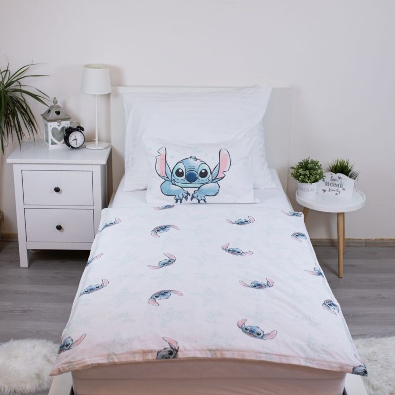 Povlečení do postýlky Lilo and Stitch White Star baby 100/135