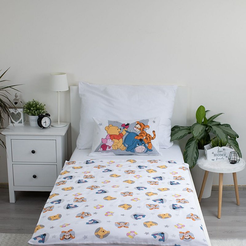 Povlečení do postýlky Medvídek Pů Stars baby 100/135
