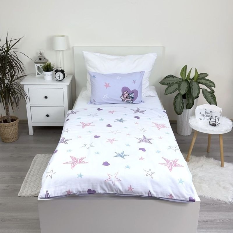 Povlečení do postýlky Lilo and Stitch Purple baby 100/135