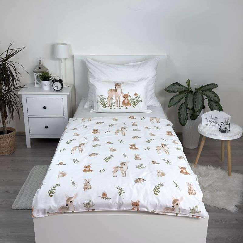 Povlečení do postýlky Lesní zvířátka baby 100/135