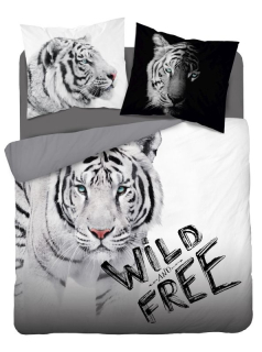Francouzské povlečení Bílý Tygr Wild Free 220/200