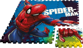 Podlahové pěnové puzzle Spiderman 9 dílků v tašce