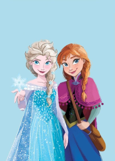 Fleece deka Ledové Království Anna a Elsa 100/140