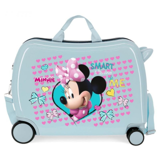 Dětský kufřík na kolečkách Minnie Enjoy Blue MAXI