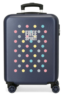 Cestovní kufr ABS Movom Free Dots Marino 55 cm