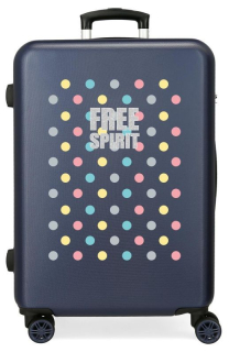Cestovní kufr ABS Movom Free Dots Marino 65 cm