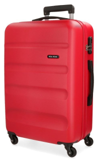 Cestovní kufr ABS Roll Road Flex Red 65 cm