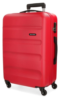 Cestovní kufr ABS Roll Road Flex Red 75 cm