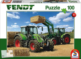 Puzzle Traktory Fendt 724 Vario a Fendt 716 Vario 100 dílků
