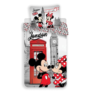 Povlečení Mickey a Minnie Londýn Telephone 140/200