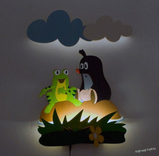 LED Lampička DoDo Krtek se žábou