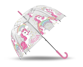 Průhledný deštník Jednorožec
