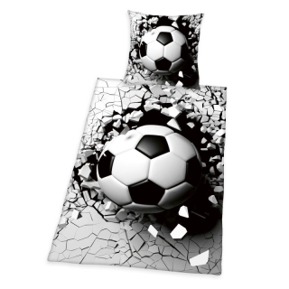 Povlečení 3D Efekt Fotbalový míč 140/200