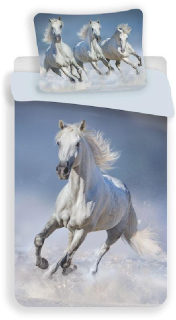 Povlečení Horses white 140/200